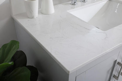 Elegant Furniture & Lighting - Moore 42 inch Single Bathroom Vanity in Grey with Backsplash - VF17042GR-BS veiw 10
