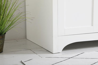 Elegant Furniture & Lighting - Moore 42 inch Single Bathroom Vanity in White with Backsplash - VF17042WH-BS veiw 12