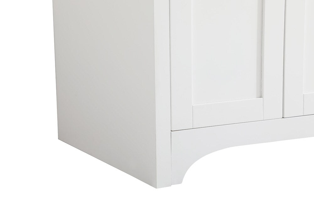Elegant Furniture & Lighting - Moore 48 inch Single Bathroom Vanity in White with Backsplash - VF17048WH-BS veiw 6