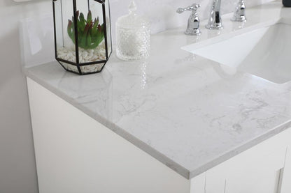 Elegant Furniture & Lighting - Moore 48 inch Single Bathroom Vanity in White with Backsplash - VF17048WH-BS veiw 10