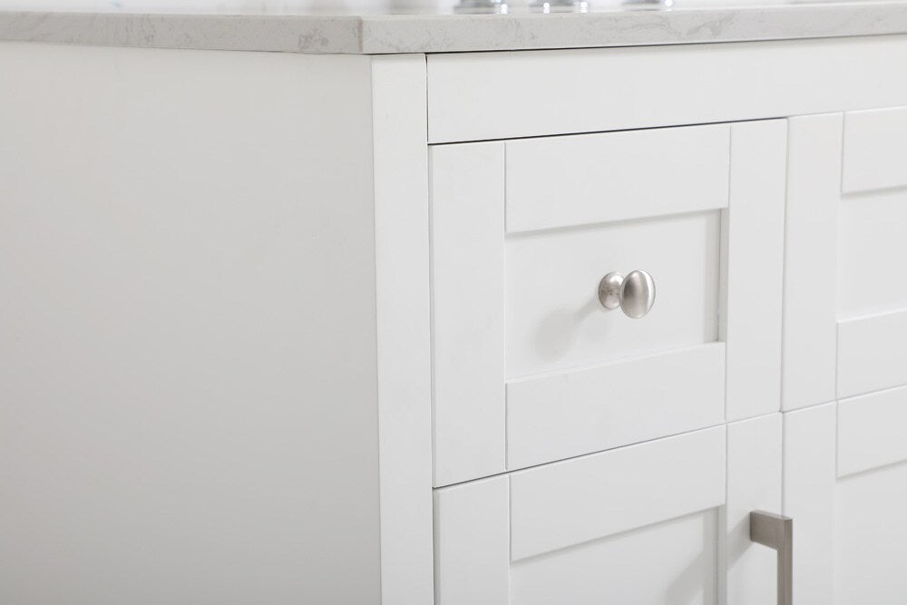Elegant Furniture & Lighting - Moore 48 inch Single Bathroom Vanity in White with Backsplash - VF17048WH-BS veiw 11