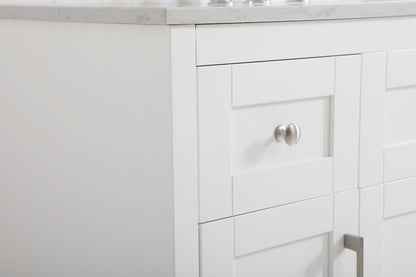 Elegant Furniture & Lighting - Moore 48 inch Single Bathroom Vanity in White with Backsplash - VF17048WH-BS veiw 11