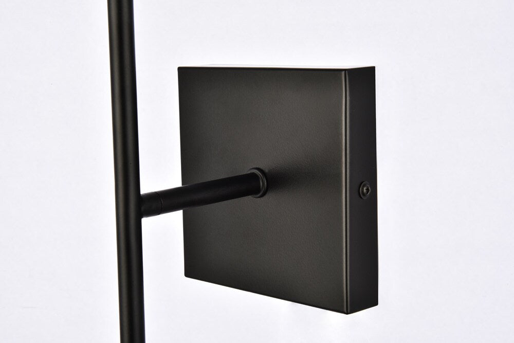 Elegant Furniture & Lighting - Neri 2 lights black and clear glass wall sconce - LD2357BK veiw 6