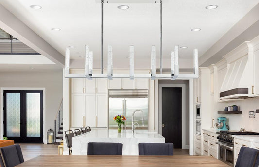 Elegant Furniture & Lighting - Noemi 54 inch Adjustable LED Pendant in Chrome - 1030G54C veiw 2