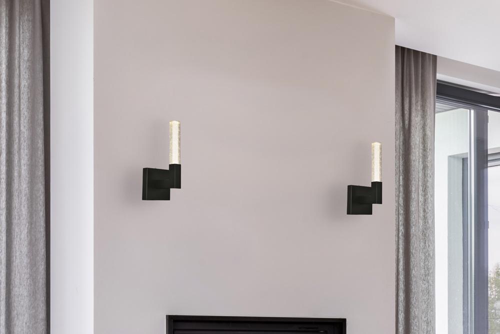 Elegant Furniture & Lighting - Noemi 6 inch Adjustable LED Wall Sconce in Black - 1030W6BK veiw 2