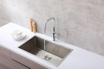 Elegant Furniture & Lighting - Noor Single Handle Pull Down Sprayer Kitchen Faucet in Chrome - FAK-311PCH veiw 4
