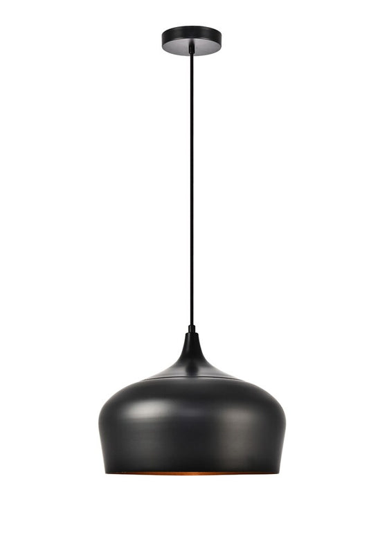 Elegant Furniture & Lighting - Nora Pendant D11.5in H9in Lt:1 Black finish - LDPD2003 view 1