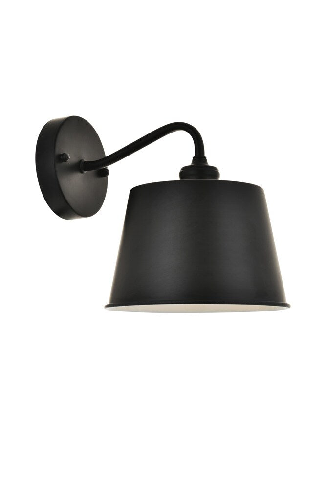 Elegant Furniture & Lighting - Nota 1 light black Wall Sconce - LD4059W8BK veiw 1