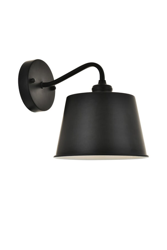 Elegant Furniture & Lighting - Nota 1 light black Wall Sconce - LD4059W8BK veiw 1