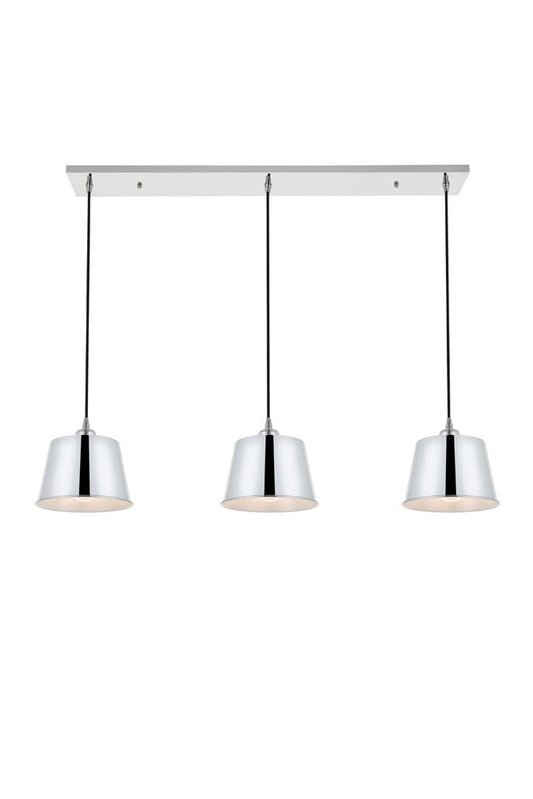 Elegant Furniture & Lighting - Nota 3 light chrome Pendant - LD4057D40C veiw 1