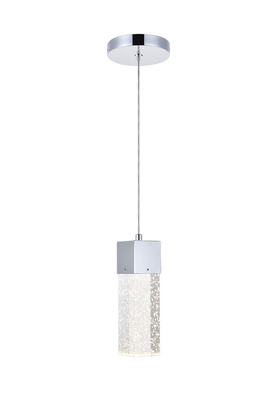 Elegant Furniture & Lighting - Novastella 1 light Chrome LED Pendant - 5300D4C veiw 1
