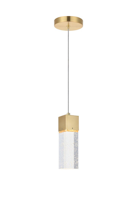 Elegant Furniture & Lighting - Novastella 1 light Gold LED Pendant - 5300D4G veiw 1