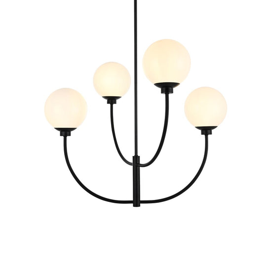 Elegant Furniture & Lighting - Nyomi 30 inch chandelier in Black - LD814D30BK veiw 1