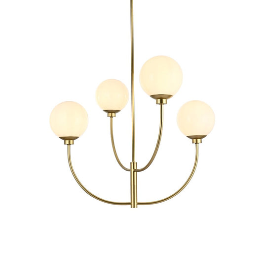 Elegant Furniture & Lighting - Nyomi 30 inch chandelier in Brass - LD814D30BR veiw 1