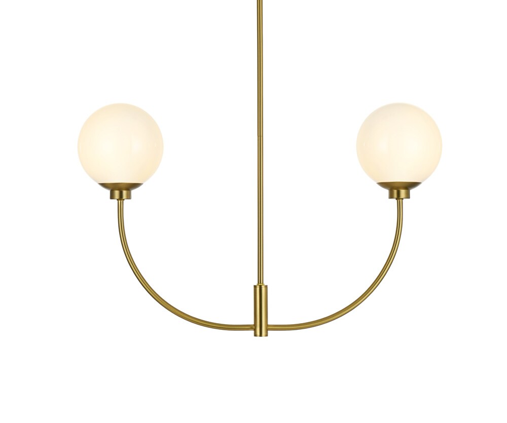 Elegant Furniture & Lighting - Nyomi 30 inch chandelier in Satin Gold - LD816D30SG veiw 1