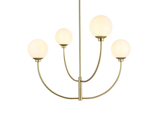 Elegant Furniture & Lighting - Nyomi 36 inch chandelier in Brass - LD814D36BR veiw 1
