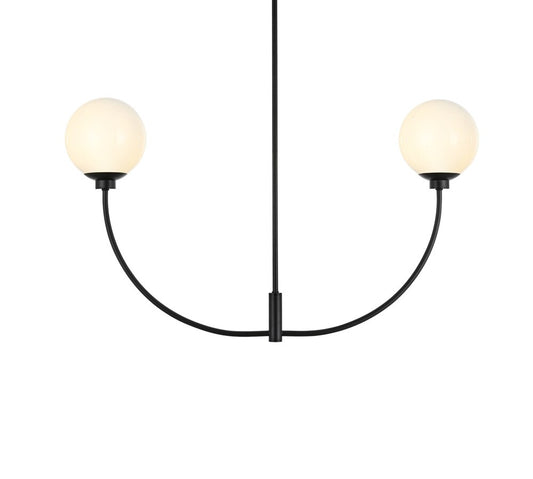 Elegant Furniture & Lighting - Nyomi 36 inch chandelier in Black - LD816D36BK veiw 1