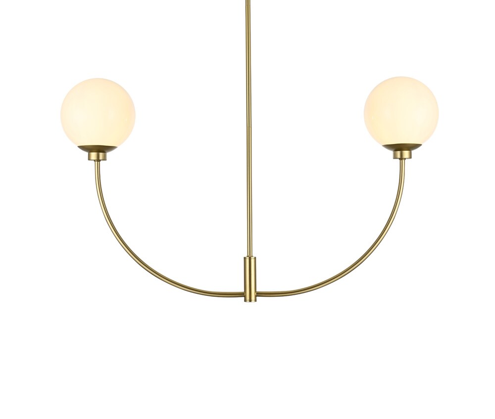 Elegant Furniture & Lighting - Nyomi 36 inch chandelier in Brass - LD816D36BR veiw 1