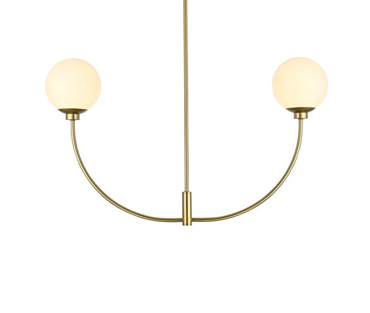 Elegant Furniture & Lighting - Nyomi 36 inch chandelier in Brass - LD816D36BR veiw 1