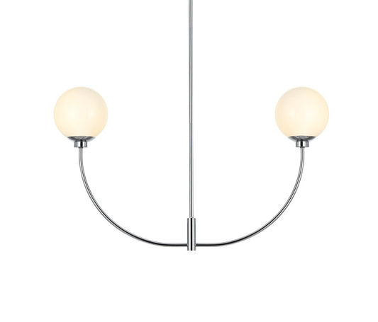 Elegant Furniture & Lighting - Nyomi 36 inch chandelier in Chrome - LD816D36C veiw 1