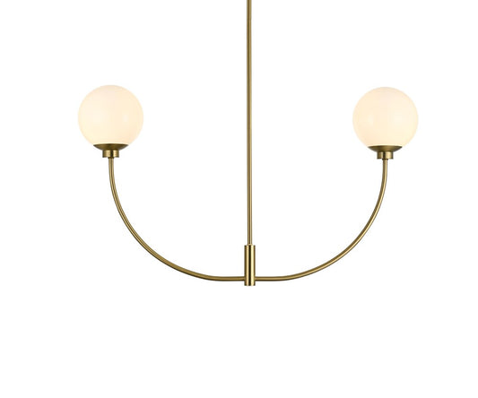 Elegant Furniture & Lighting - Nyomi 36 inch chandelier in Satin Gold - LD816D36SG veiw 1