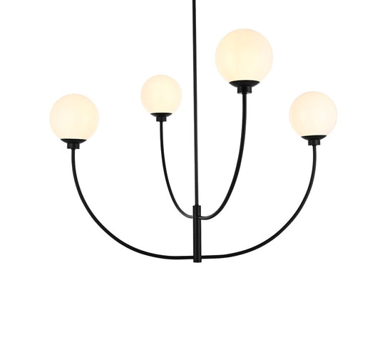 Elegant Furniture & Lighting - Nyomi 42 inch chandelier in Black - LD814D42BK veiw 1