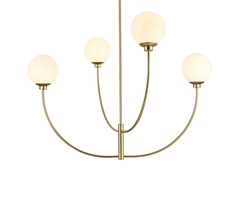 Elegant Furniture & Lighting - Nyomi 42 inch chandelier in Brass - LD814D42BR veiw 1