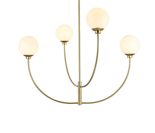 Elegant Furniture & Lighting - Nyomi 42 inch chandelier in Brass - LD814D42BR veiw 1