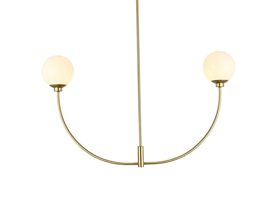 Elegant Furniture & Lighting - Nyomi 42 inch chandelier in Brass - LD816D42BR veiw 1