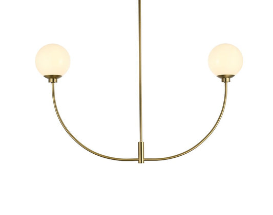 Elegant Furniture & Lighting - Nyomi 42 inch chandelier in Satin Gold - LD816D42SG veiw 1