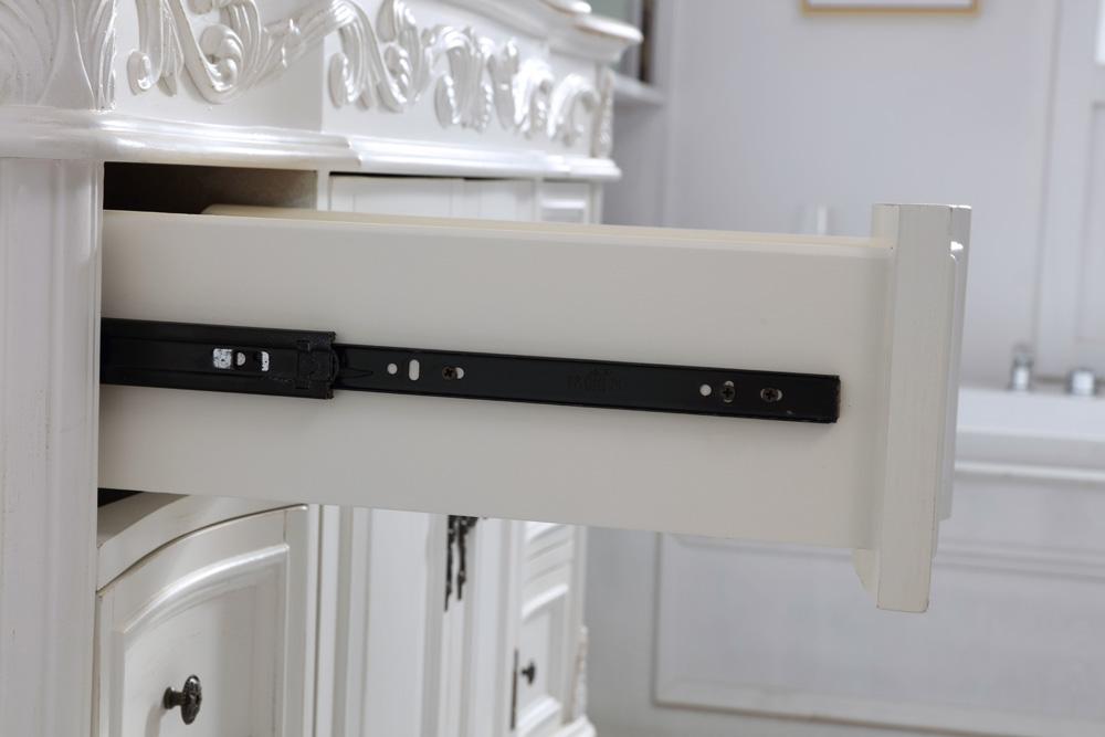 Elegant Furniture & Lighting - Oakland 48 inch Single Bathroom vanity in antique white with ivory white engineered marble - VF38848AW-VW veiw 8