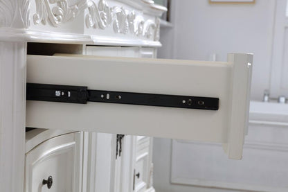 Elegant Furniture & Lighting - Oakland 48 inch Single Bathroom vanity in antique white with ivory white engineered marble - VF38848AW-VW veiw 8