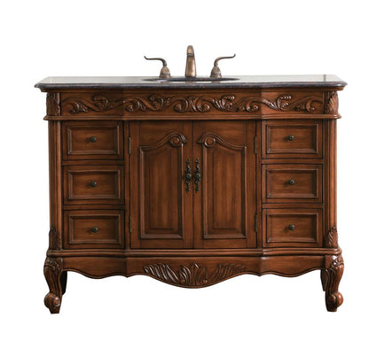 Elegant Furniture & Lighting - Oakland 48 in. Single Bathroom Vanity set in teak - VF38848TK veiw 1