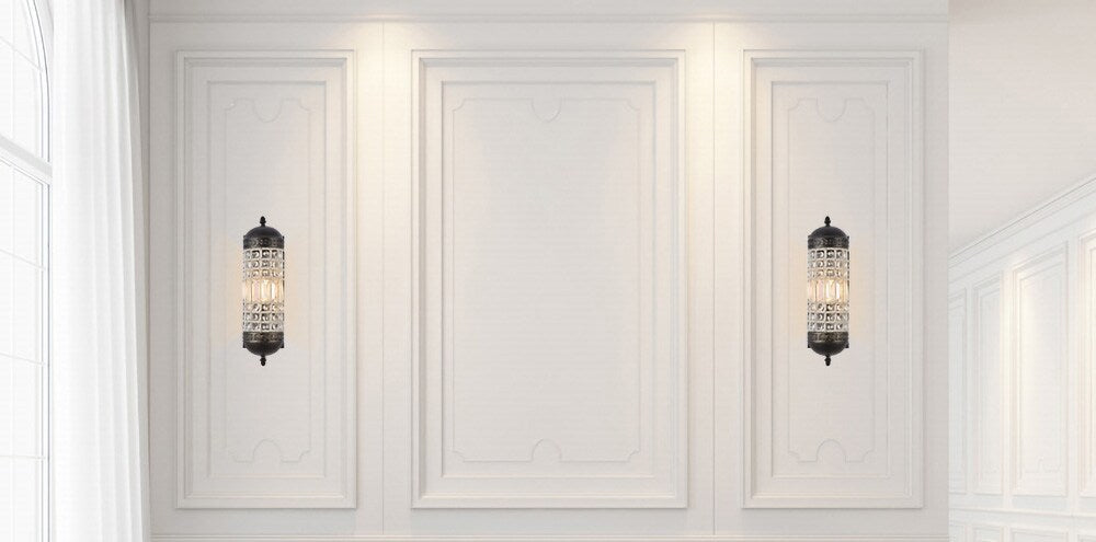 Elegant Furniture & Lighting - Olivia 1 light Dark Bronze Wall Sconce Clear Royal Cut Crystal - 1205W5DB/RC veiw 1