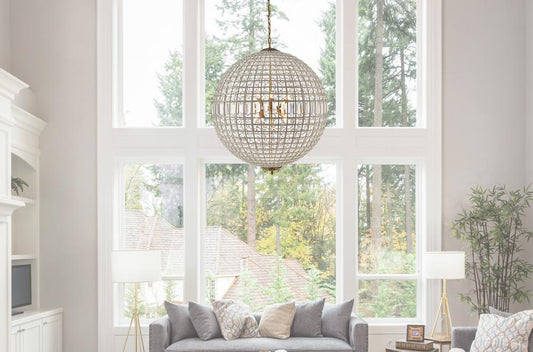 Elegant Furniture & Lighting - Olivia 8 light French Gold Chandelier Clear Royal Cut Crystal - 1205G36FG/RC veiw 1