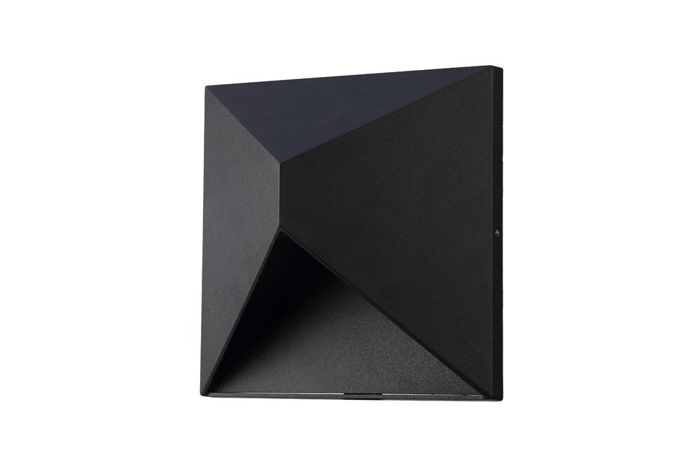 Elegant Furniture & Lighting - Olympos LED Outdoor Wall lamp L:W:8 H:8 9.5W 600LM 3000K, Black Finish Acrylic Lens - LDOD1101 veiw 1