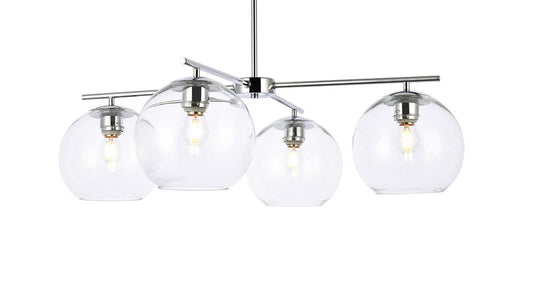 Elegant Furniture & Lighting - Opus 4 lights chrome pendant - LD2331C veiw 1