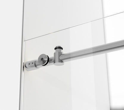 Elegant Furniture & Lighting - Orlando Frameless tub door 60 x 60 Brushed Nickel - TD111-6060BNK veiw 8