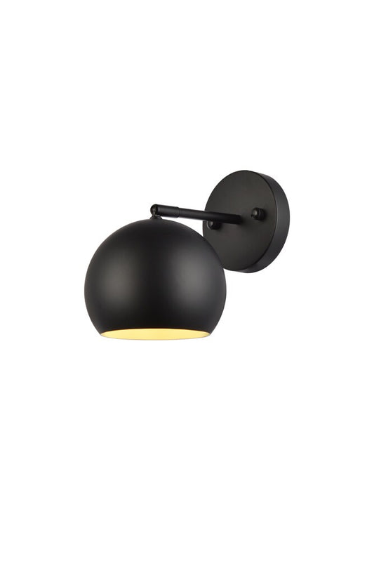 Elegant Furniture & Lighting - Othello 1 light black wall sconce - LD2355BK veiw 1