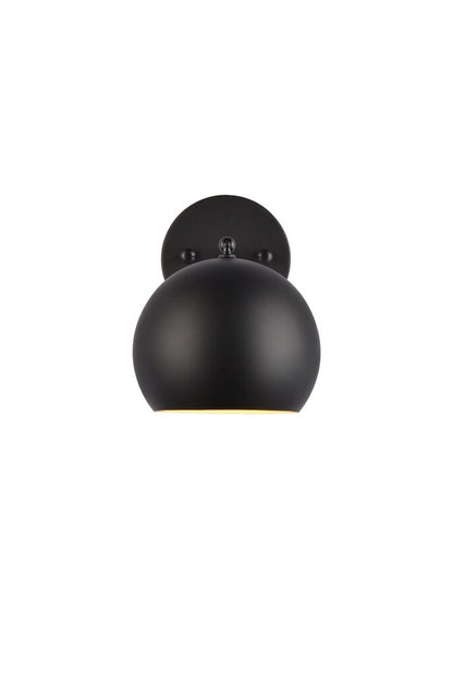 Elegant Furniture & Lighting - Othello 1 light black wall sconce - LD2355BK veiw 3