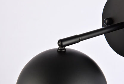 Elegant Furniture & Lighting - Othello 1 light black wall sconce - LD2355BK veiw 5