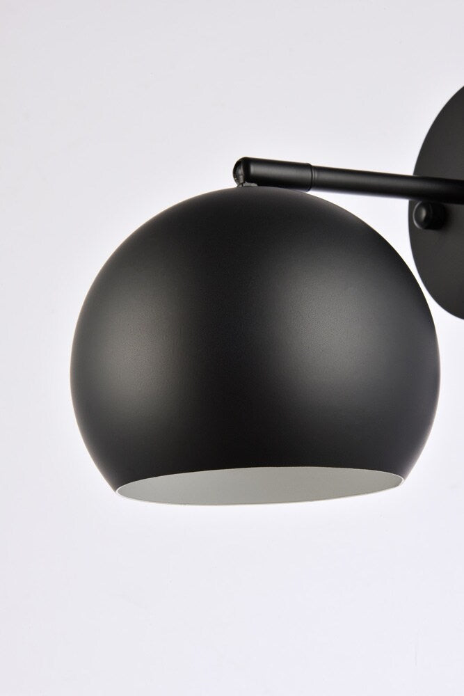 Elegant Furniture & Lighting - Othello 1 light black wall sconce - LD2355BK veiw 6