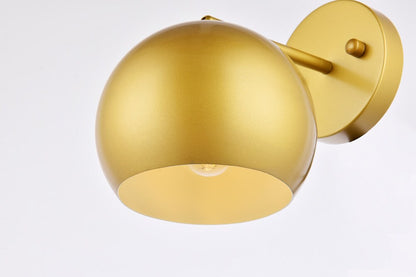 Elegant Furniture & Lighting - Othello 1 light brass wall sconce - LD2355BR veiw 4