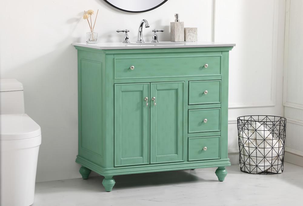 Elegant Furniture & Lighting Otto Bathroom Vanity - Thumbnail 3