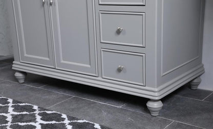 Elegant Furniture & Lighting - Otto 42 inch Single Bathroom vanity in light grey with ivory white engineered marble - VF12342GR-VW veiw 8