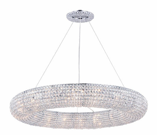 Elegant Furniture & Lighting - Paris 18 light Chrome Chandelier Clear Royal Cut Crystal - 2114G41C/RC veiw 1