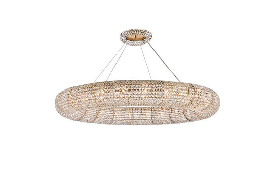 Elegant Furniture & Lighting - Paris 24 light Brass Chandelier Clear Royal Cut Crystal - 2114G59G/RC veiw 1