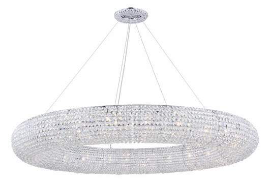 Elegant Furniture & Lighting - Paris 24 light Chrome Chandelier Clear Royal Cut Crystal - 2114G59C/RC veiw 1