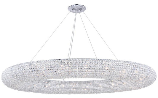 Elegant Furniture & Lighting - Paris 30 light Chrome Chandelier Clear Royal Cut Crystal - 2114G71C/RC veiw 1