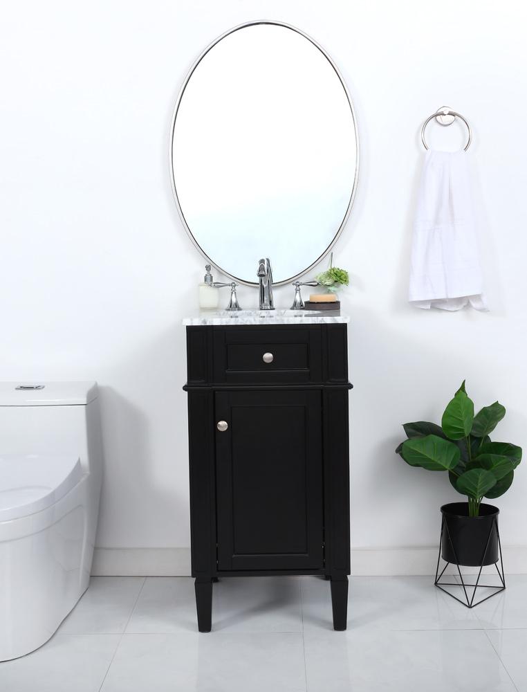 Elegant Furniture & Lighting - Park Avenue 18 inch Single bathroom vanity in Black - VF12518BK veiw 2